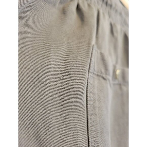 Tommy Hilfiger Olive Army Green Khakis Cargo Capri Pants M Cropped Utility Baggy - Picture 7 of 10